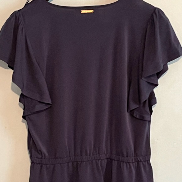 SELLING MICHAEL KORS BLOUSE SIZE M COLOR NAVY BLUE ELASTIC WAIST BAND FOR WOMEN - Picture 6 of 13